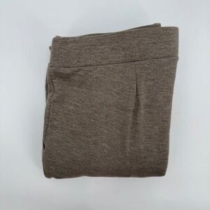 Pure Jill Tranquility Fleece Pants Womens L Taupe Brown Lounge Casual Comfy